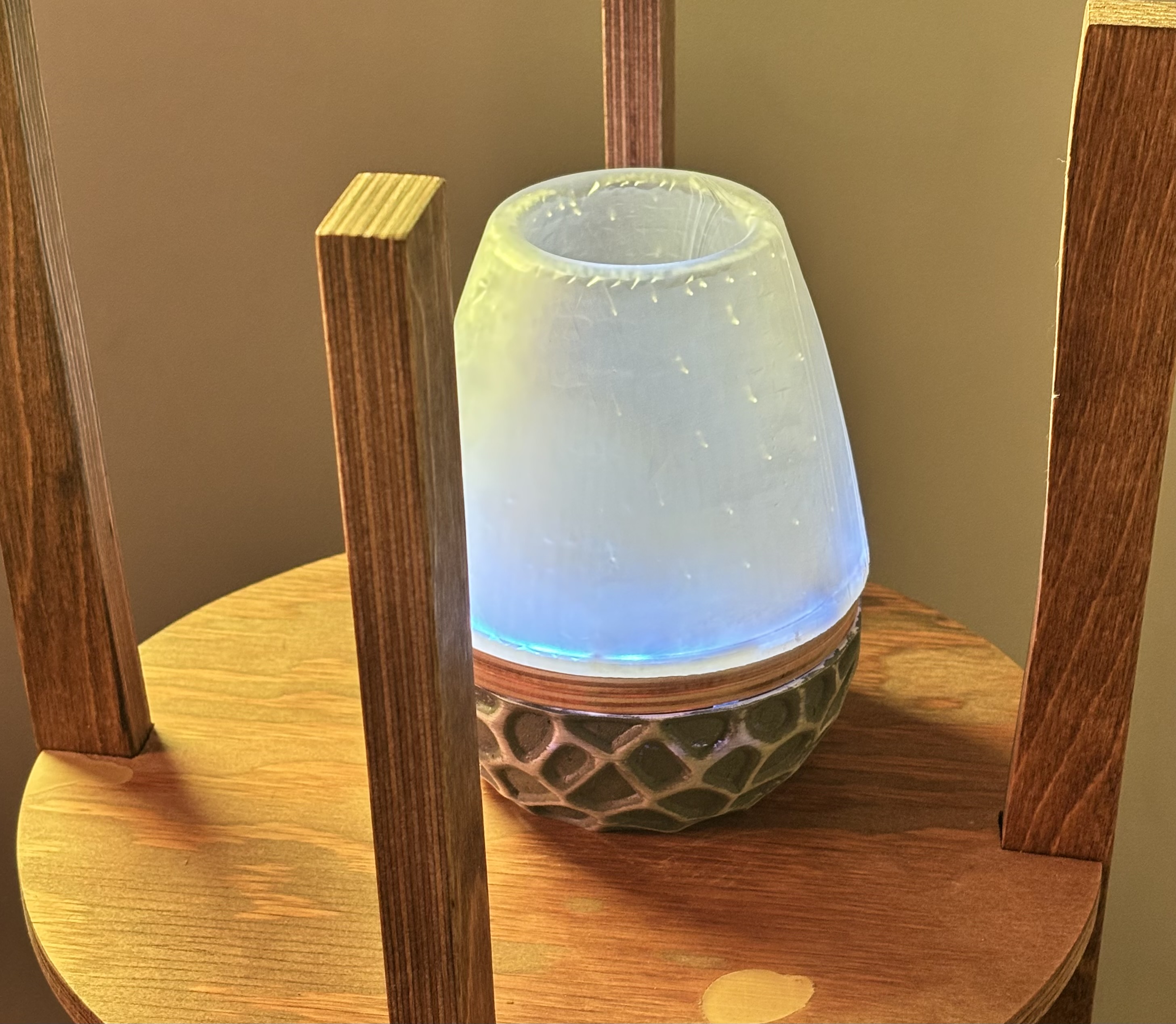 Harbor Pulse lamp glowing green