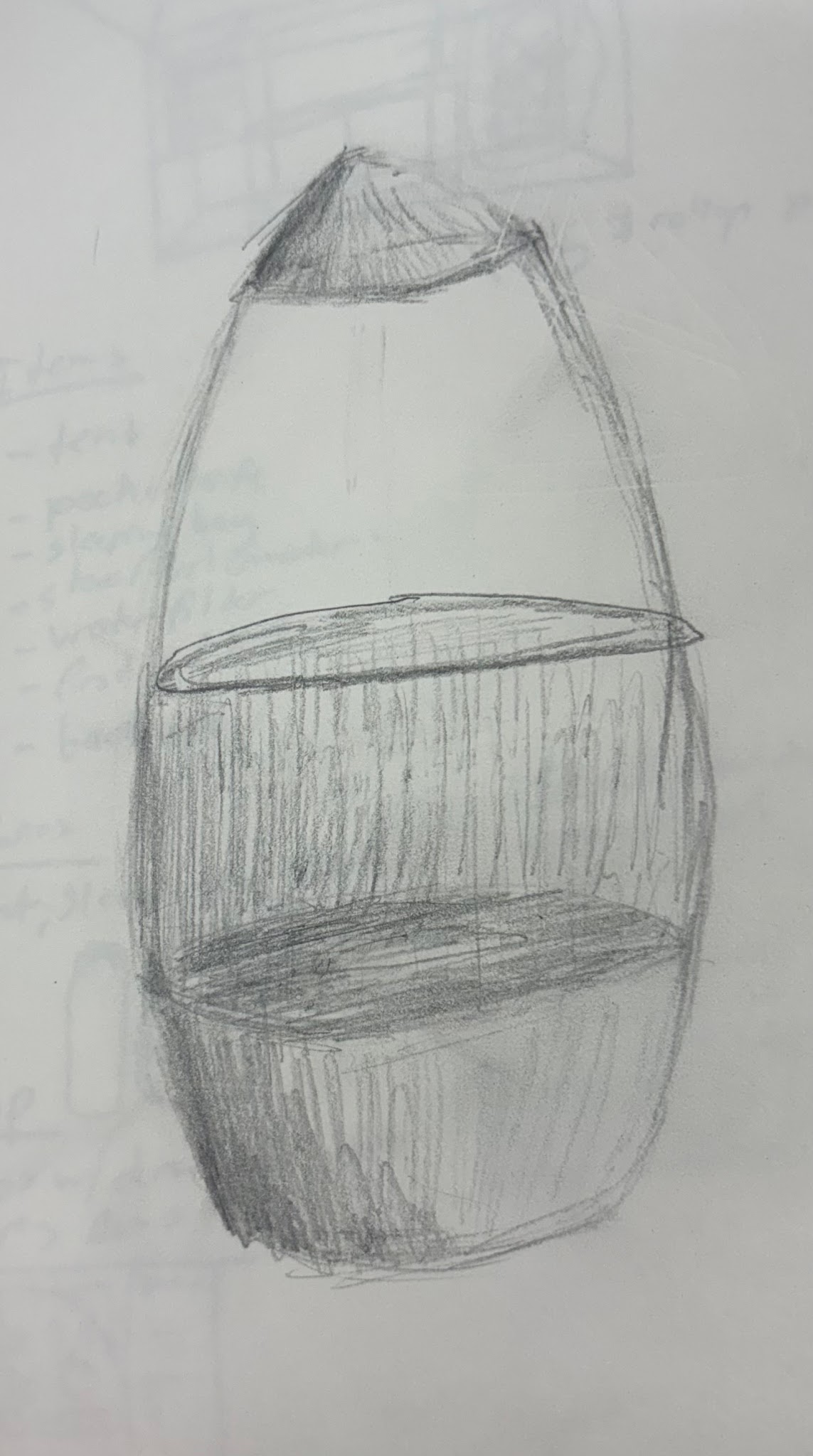 Refined concept sketch of buoy-shaped vessel